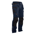 Navy-Black - Front - Jobman Mens Craftsman Trousers