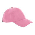 Dusky Pink - Front - Beechfield Unisex Adult Faux Suede 6 Panel Cap