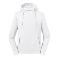 White - Front - Russell Unisex Adult Organic Hoodie