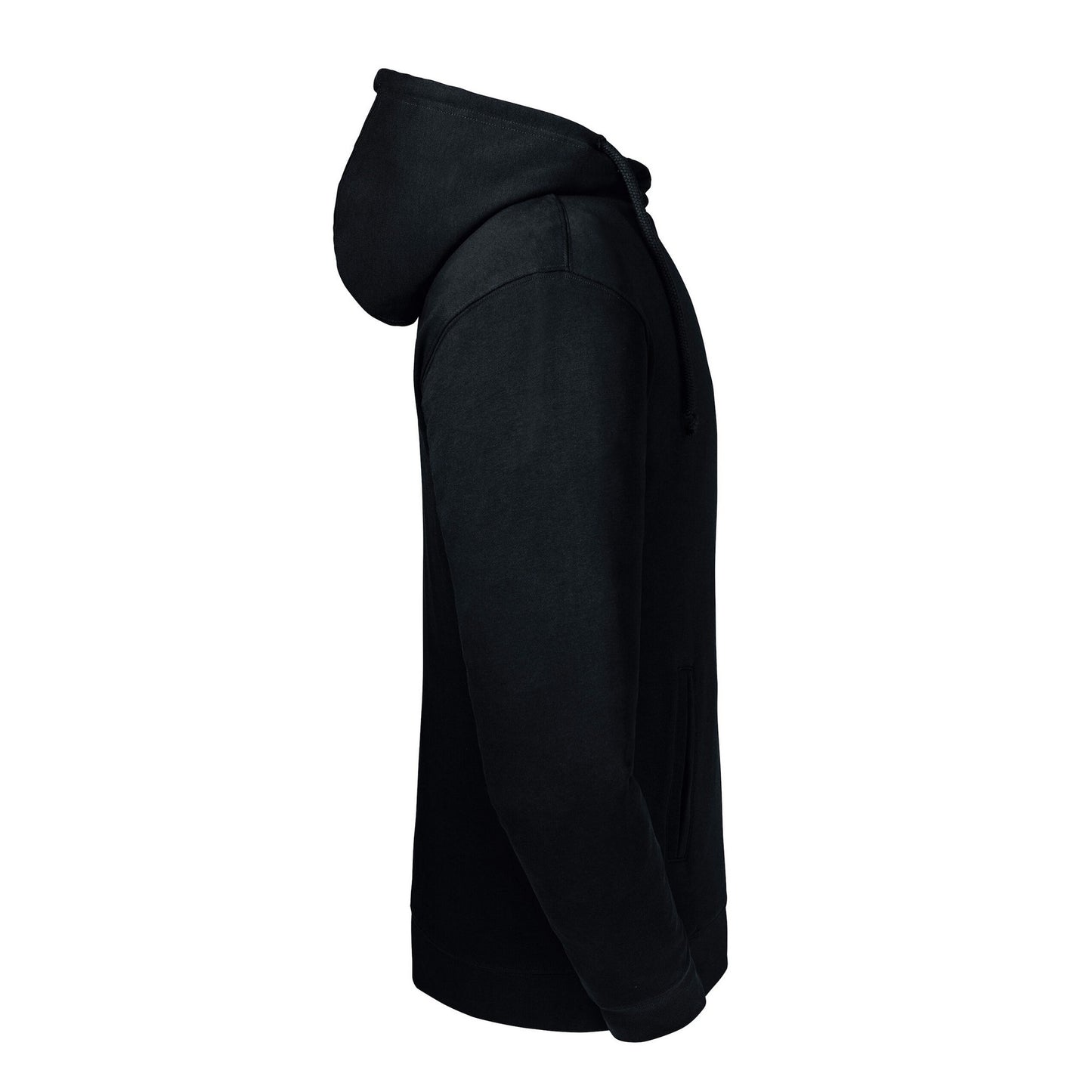 Black - Back - Russell Unisex Adult Organic Hoodie
