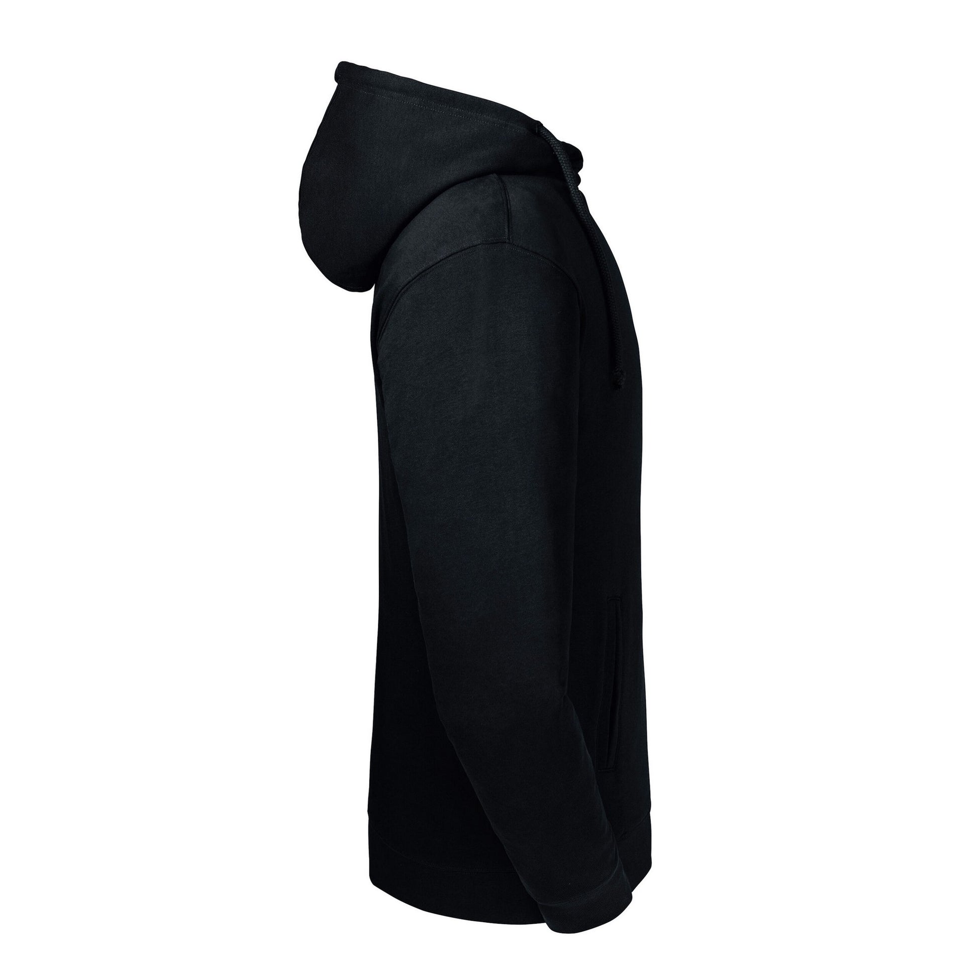 Black - Back - Russell Unisex Adult Organic Hoodie