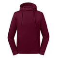 Burgundy - Front - Russell Unisex Adult Organic Hoodie