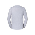 Heather Grey - Back - Fruit of the Loom Mens Iconic 195 Premium Long-Sleeved T-Shirt