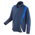 Navy-Royal Blue-White - Front - Spiro Unisex Adult Trial Training Base Layer Top