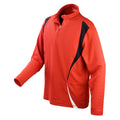 Red-Black-White - Front - Spiro Unisex Adult Trial Training Base Layer Top