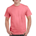 Coral Silk - Front - Gildan Hammer Unisex Adult Cotton Classic T-Shirt