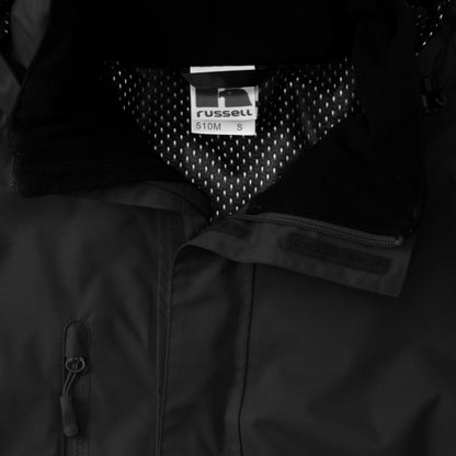 Black - Lifestyle - Jerzees Colours Mens Premium Hydraplus 2000 Water Resistant Jacket