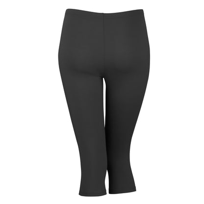 Black - Back - Spiro Impact Womens-Ladies Softex Capri