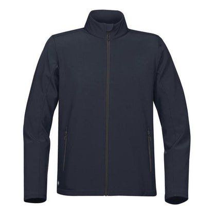 Navy-Carbon - Front - Stormtech Mens Orbiter Soft Shell Jacket