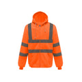 Orange - Side - Yoko Mens Hi-Vis Full Zip Hoodie