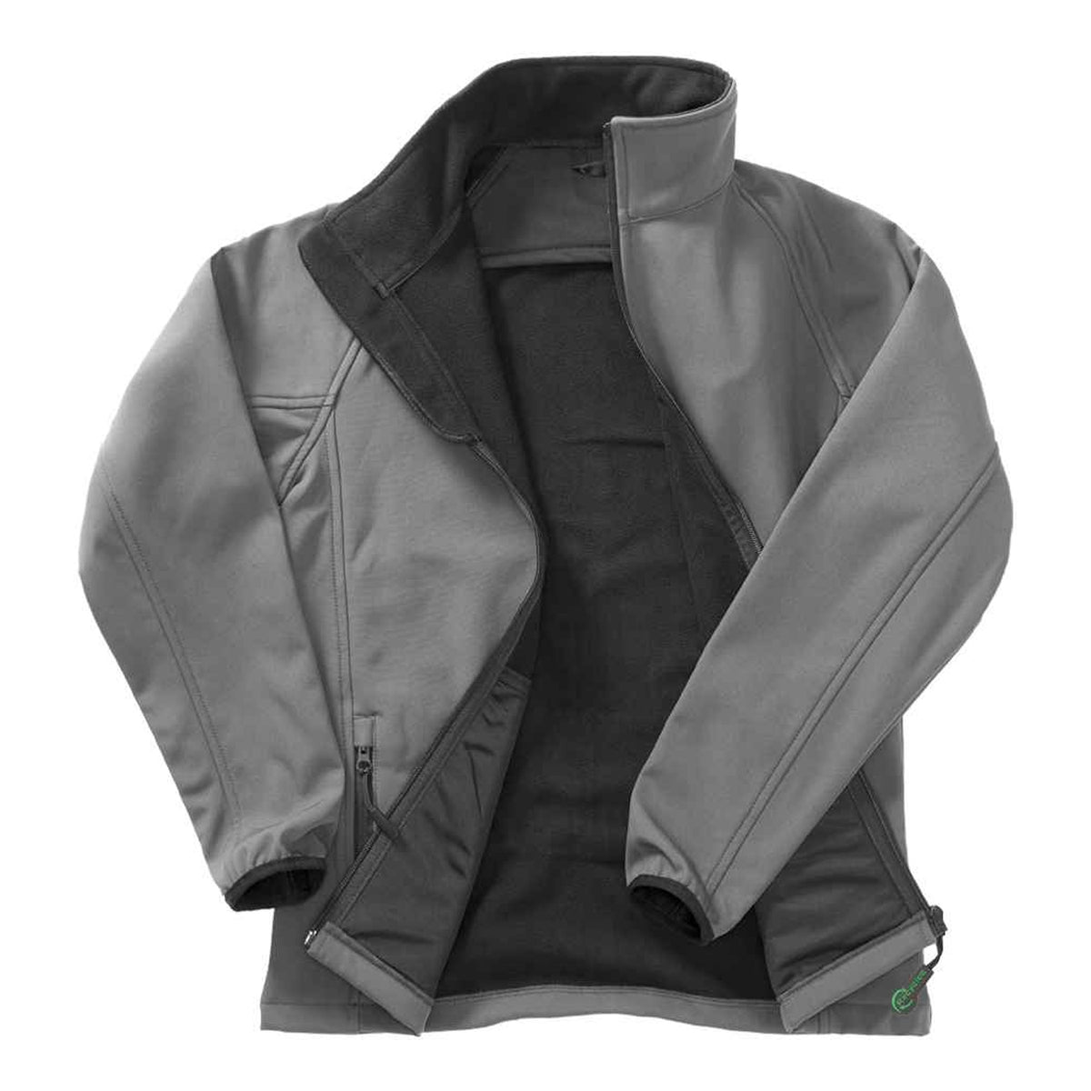 Charcoal-Black - Side - Result Core Mens Printable Soft Shell Jacket