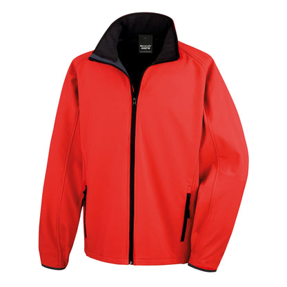 Red-Black - Front - Result Core Mens Printable Soft Shell Jacket