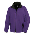Purple-Black - Front - Result Core Mens Printable Soft Shell Jacket