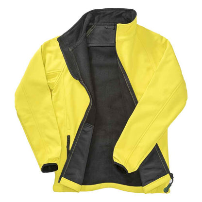Yellow-Black - Back - Result Core Mens Printable Soft Shell Jacket