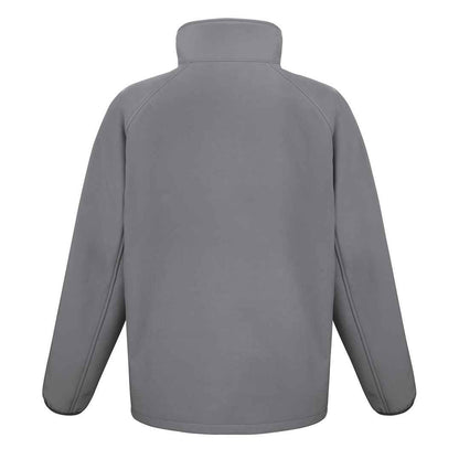 Charcoal-Black - Back - Result Core Mens Printable Soft Shell Jacket