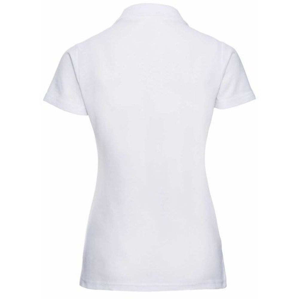 White - Back - Jerzees Colours Ladies 65-35 Hard Wearing Pique Short Sleeve Polo Shirt