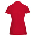 Classic Red - Back - Jerzees Colours Ladies 65-35 Hard Wearing Pique Short Sleeve Polo Shirt