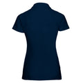 French Navy - Back - Jerzees Colours Ladies 65-35 Hard Wearing Pique Short Sleeve Polo Shirt