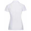 White - Back - Jerzees Colours Ladies 65-35 Hard Wearing Pique Short Sleeve Polo Shirt