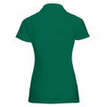 Bottle Green - Back - Jerzees Colours Ladies 65-35 Hard Wearing Pique Short Sleeve Polo Shirt