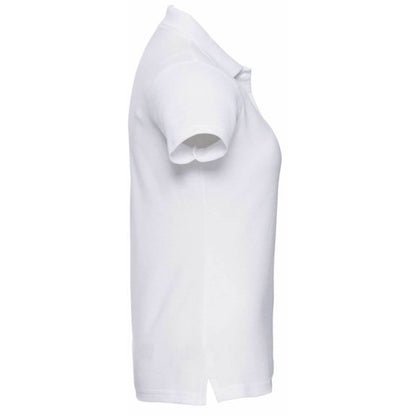 White - Side - Jerzees Colours Ladies 65-35 Hard Wearing Pique Short Sleeve Polo Shirt