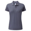 Convoy Grey - Front - Jerzees Colours Ladies 65-35 Hard Wearing Pique Short Sleeve Polo Shirt