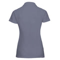 Convoy Grey - Back - Jerzees Colours Ladies 65-35 Hard Wearing Pique Short Sleeve Polo Shirt