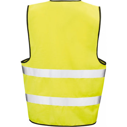 Yellow - Back - SAFE-GUARD by Result Mens Motorist Hi-Vis Vest
