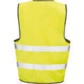Yellow - Back - SAFE-GUARD by Result Mens Motorist Hi-Vis Vest