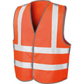 Orange - Front - SAFE-GUARD by Result Mens Motorist Hi-Vis Vest
