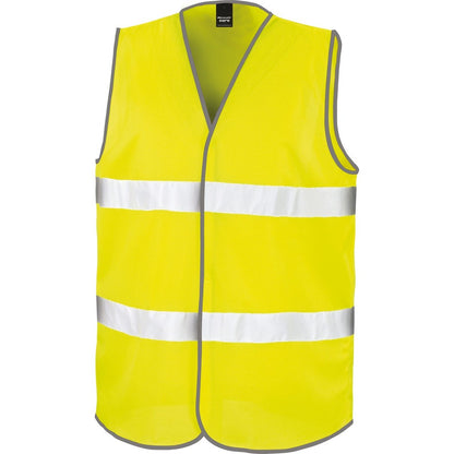 Yellow - Front - SAFE-GUARD by Result Mens Motorist Hi-Vis Vest