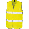 Yellow - Front - SAFE-GUARD by Result Mens Motorist Hi-Vis Vest