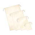 Natural - Back - Westford Mill Premium Organic Drawstring Bag