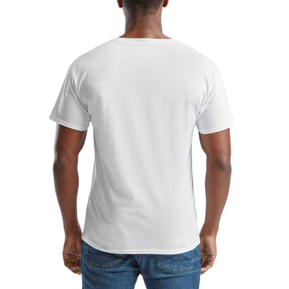 White - Back - Fruit of the Loom Mens Original V Neck T-Shirt