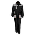 Black-Grey-Orange - Front - WORK-GUARD by Result Mens Lite Overalls