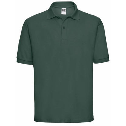 Bottle Green - Front - Russell Mens Classic Short Sleeve Polycotton Polo Shirt