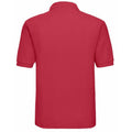 Classic Red - Back - Russell Mens Classic Short Sleeve Polycotton Polo Shirt