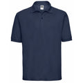 French Navy - Front - Russell Mens Classic Short Sleeve Polycotton Polo Shirt