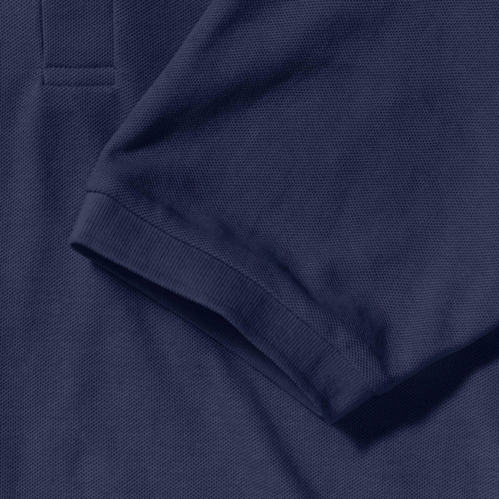 French Navy - Pack Shot - Russell Mens Classic Short Sleeve Polycotton Polo Shirt