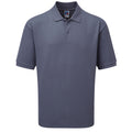 Convoy Grey - Front - Russell Mens Classic Short Sleeve Polycotton Polo Shirt