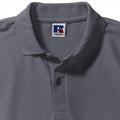 Convoy Grey - Back - Russell Mens Classic Short Sleeve Polycotton Polo Shirt