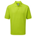 Lime - Front - Russell Mens Classic Short Sleeve Polycotton Polo Shirt