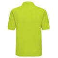 Lime - Back - Russell Mens Classic Short Sleeve Polycotton Polo Shirt