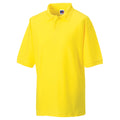 Yellow - Front - Russell Mens Classic Short Sleeve Polycotton Polo Shirt