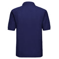 Purple - Back - Russell Mens Classic Short Sleeve Polycotton Polo Shirt