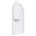 White - Side - Russell Mens Classic Short Sleeve Polycotton Polo Shirt