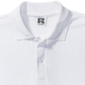 White - Lifestyle - Russell Mens Classic Short Sleeve Polycotton Polo Shirt