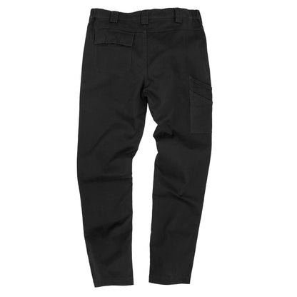 Black - Back - WORK-GUARD by Result Mens Stretch Slim Leg Chinos