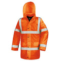 Orange - Front - SAFE-GUARD by Result Mens Motorway Jacket