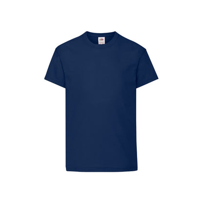 Navy Blue - Front - Fruit Of The Loom Childrens-Kids Original T-Shirt
